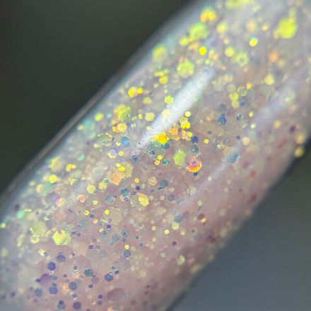 Grattol Gel Opal 07 - Гель персиково-розовый с блестками, 15мл