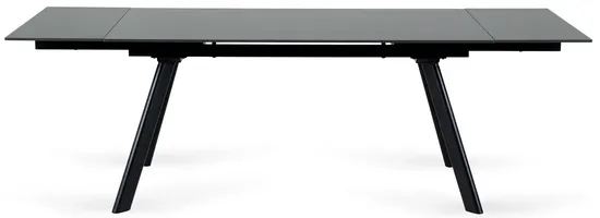 Раскладной обеденный стол Bronte черный керамика 160-240