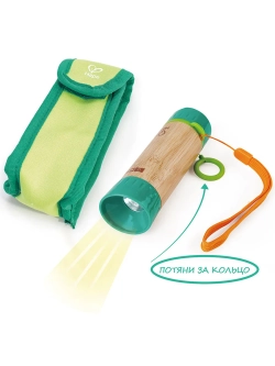 ФЦ! Детский механический фонарик Время путешествовать с чехлом (работает без батареек)