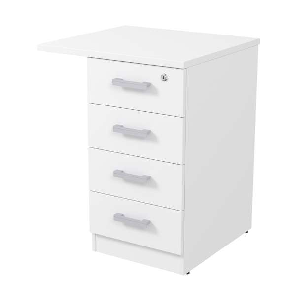 2ТЗ.002.5 Тумба приставная с топом, замок (550*600*750)