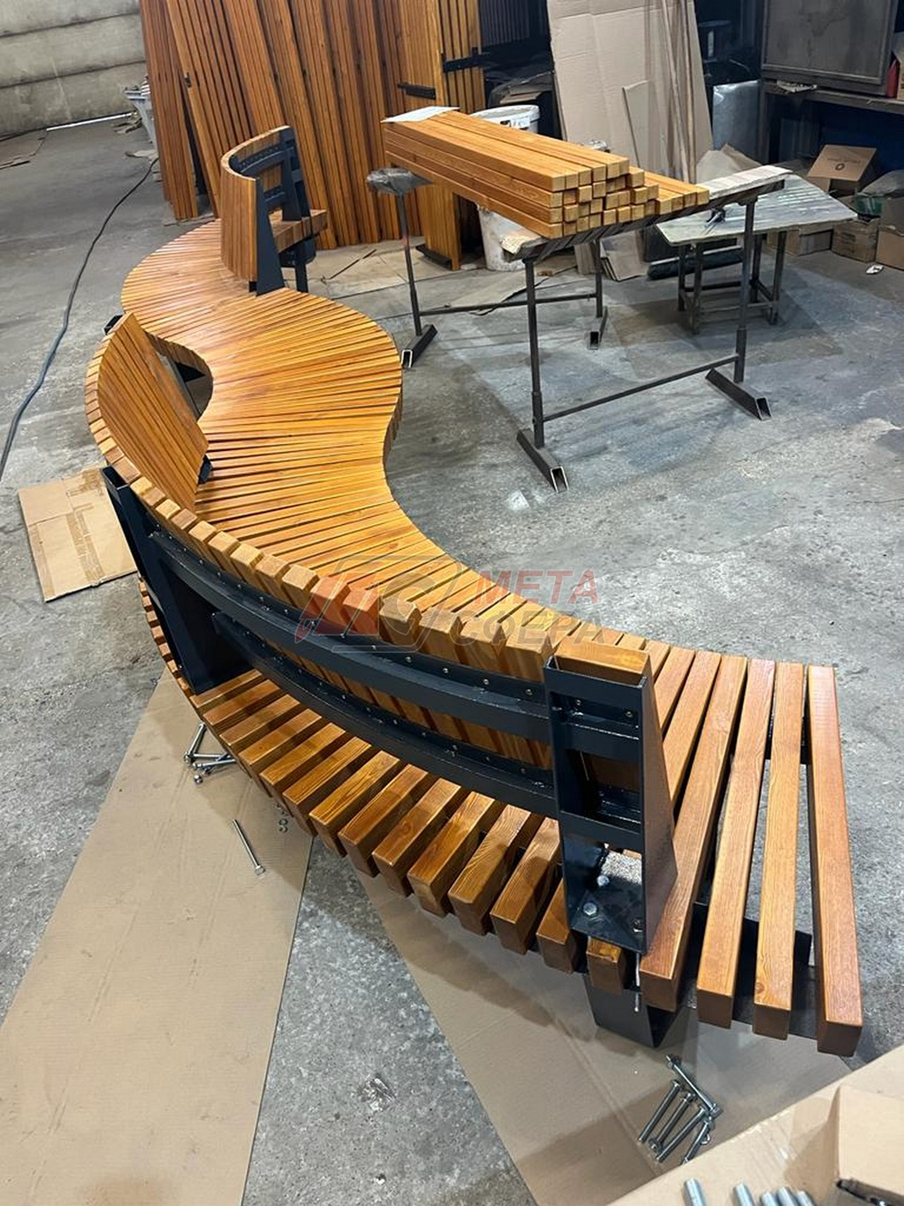 Скамейка Rail Road 02 внутренний радиус