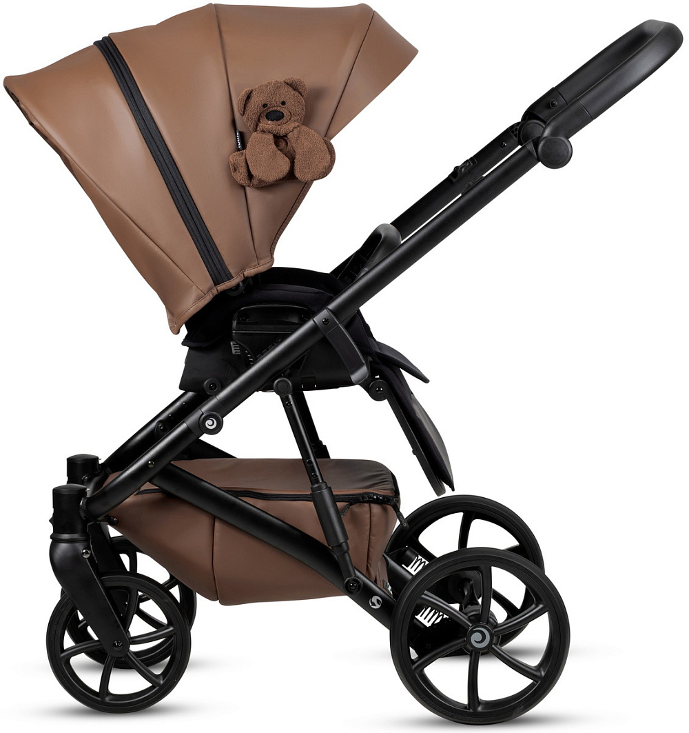Детская коляска Tutis Viva 6 Plus Teddy 3 в 1 с автокреслом Beno Black 1612110 Biscuit