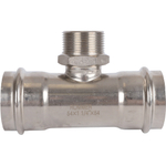 ROMMER Тройник с НР 54x1 1/4" из нержавеющей стали прессовой