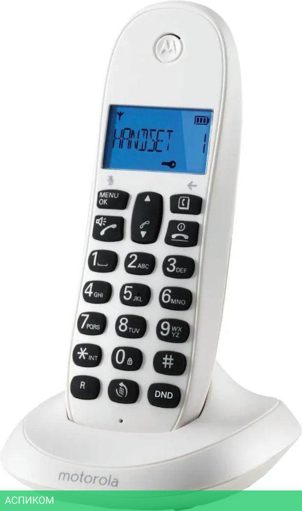 Радиотелефон DECT Motorola C1001СB+ белый (107C1001BLANCO)