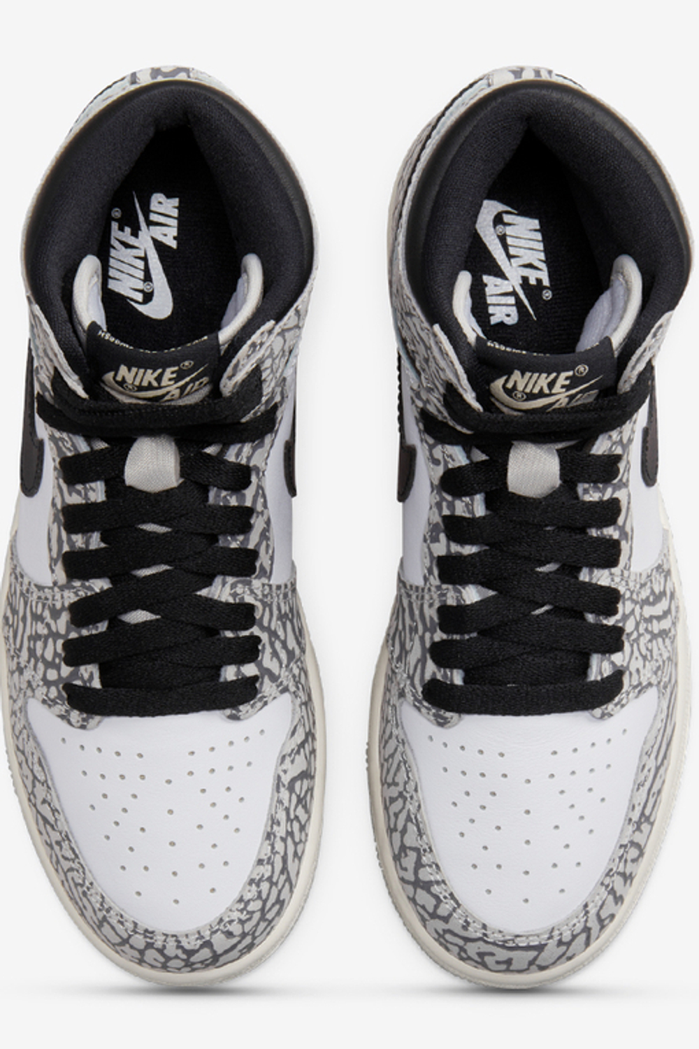 Кроссовки  AIR JORDAN 1 RETRO HIGH OG  (TECH GREY/MUSLIN-BLACK-WHITE GRIS TECHNOIR MOUSSELINE)