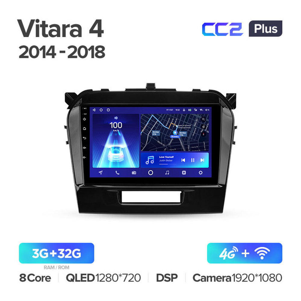 Teyes CC2 Plus 9" для Suzuki Vitara 2014-2018