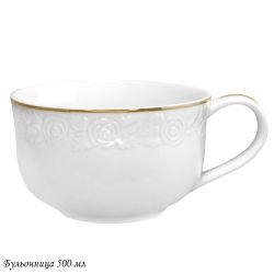 Lenardi 109-167 Бульонница500 мл БЕЛАЯ РОЗА в под.уп.(х24)Фарфор