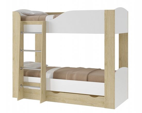 дуб пикард / белый глянец