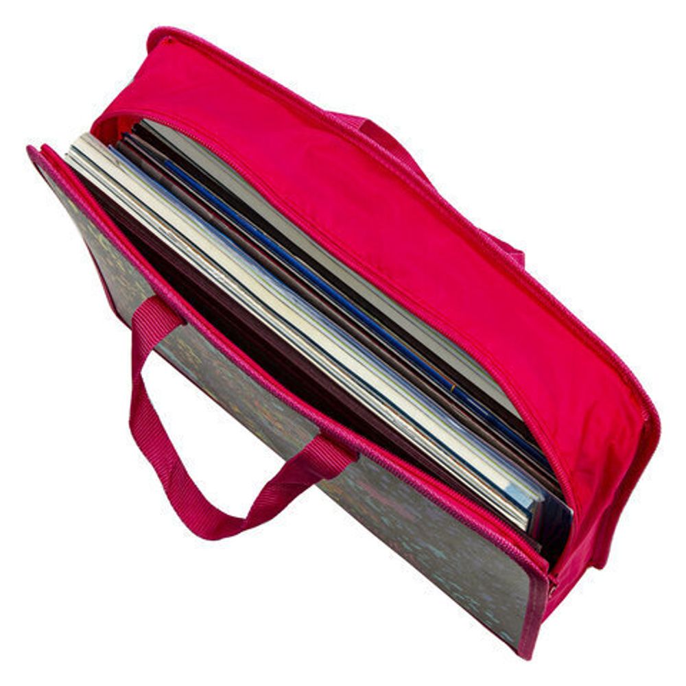 Папка на молнии с ручками ЮНЛАНДИЯ А4, 1 отделение, пластик, ширина 75 мм, "Bright wildlife", 270953