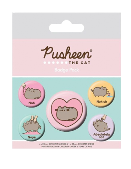 Набор значков Pusheen Пушин (Nah)