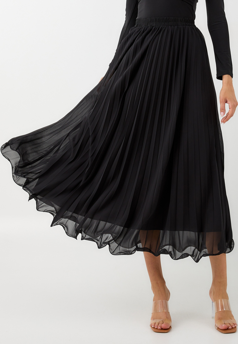 Юбка плиссе макси 90