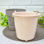 Кашпо Блоссом 1,5л, мокачино/пудра