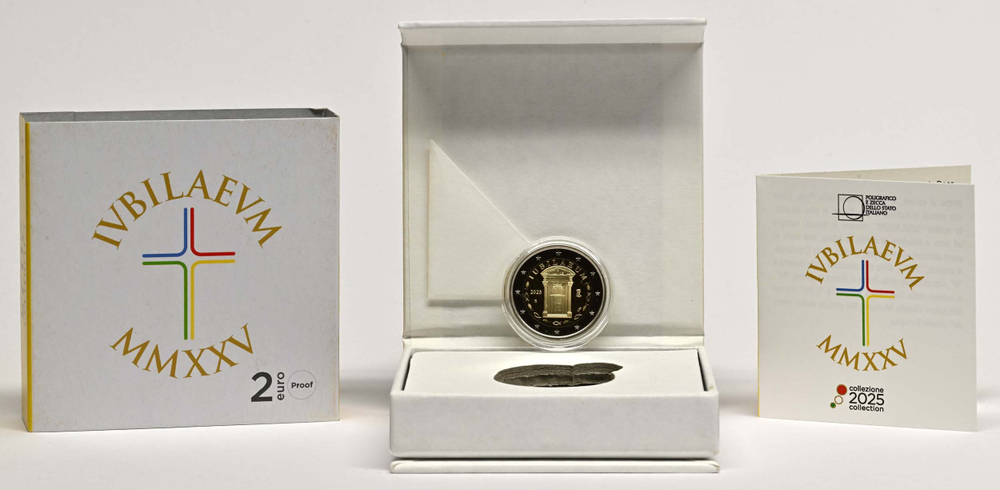 ИТАЛИЯ, 2025, 2 ЕВРО [PROOF] [БИМЕТАЛЛ]