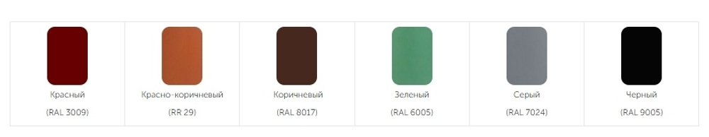 Выход канализации Krovent Pipe-VT 110is красный/коричневый/серый/зеленый/кирпичный/черный