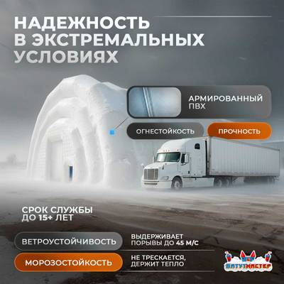 Быстровозводимый промышленный ангар «АркоТех», 35×15×10 м