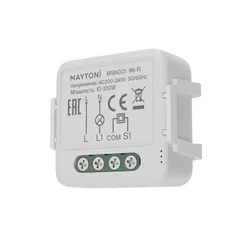 Wi-Fi выключатель одноканальный (без нуля) 100Вт Lighting control msn001