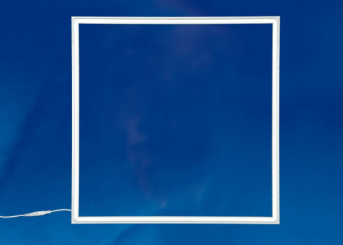 ULO-MF6060-40W/4000K FRAME WHITE Светильник светодиодный потолочный рамка 595*595мм. Белый свет (4000K). Корпус белый. В комплекте с и/п. ТМ Uniel