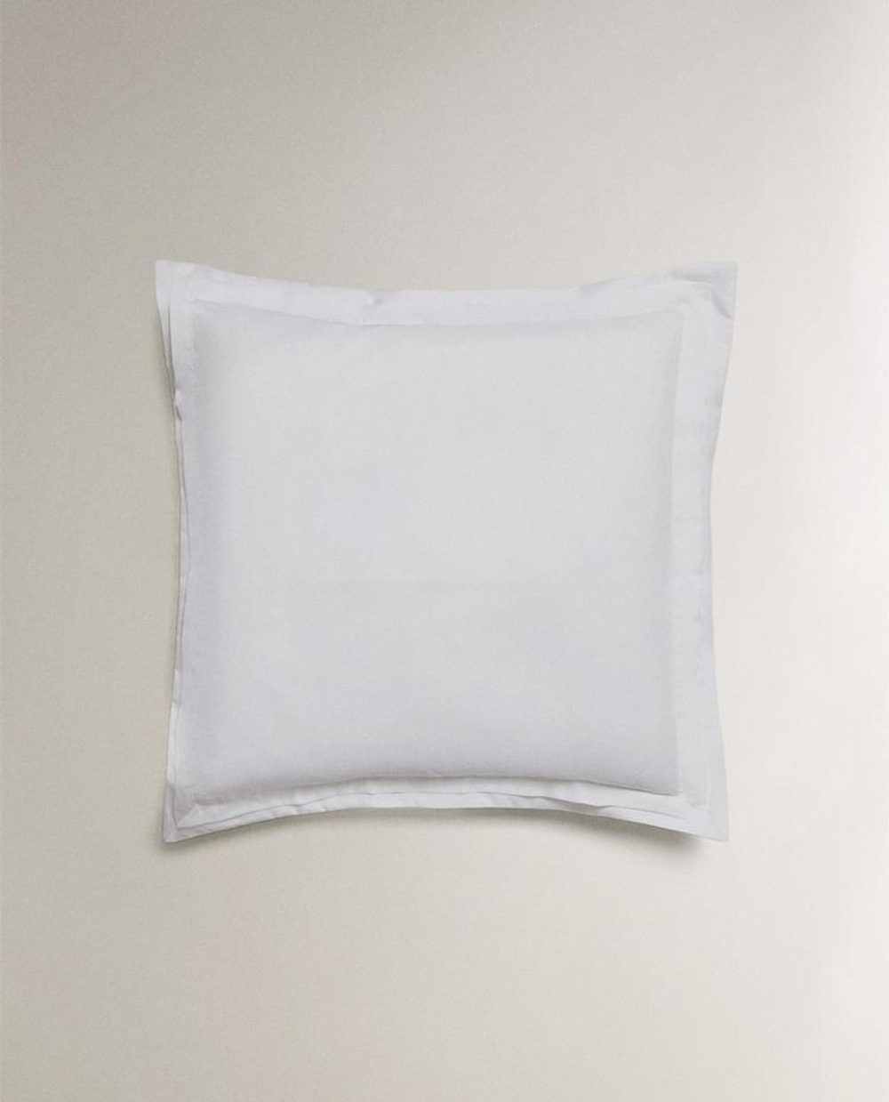ZARA HOME САТИНОВАЯ НАВОЛОЧКА, БЕЛЫЙ