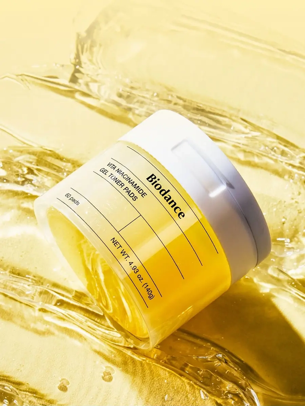 Biodance Осветляющие гелевые тонер-пэды с ниацинамидом для сияния кожи Vita Niacinamide Gel Toner Pads 60 шт
