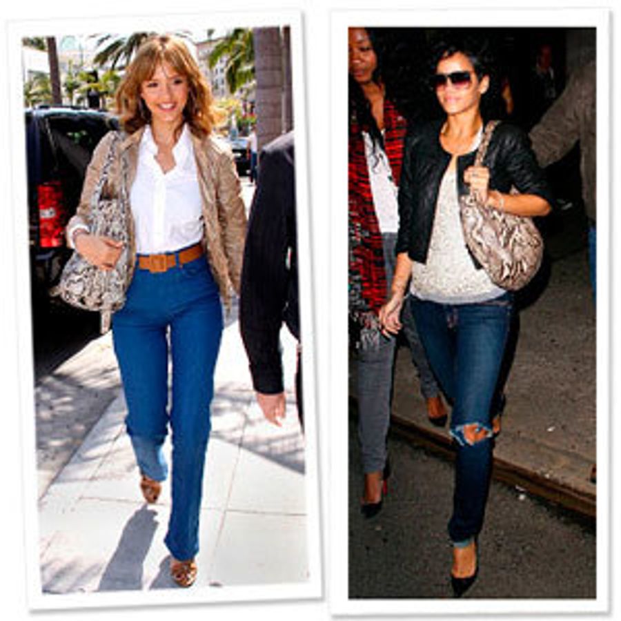 Аксессуары из кожи питона – выбор звёзд