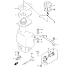 Прокладка под крышку топливного бака лодочного мотора
