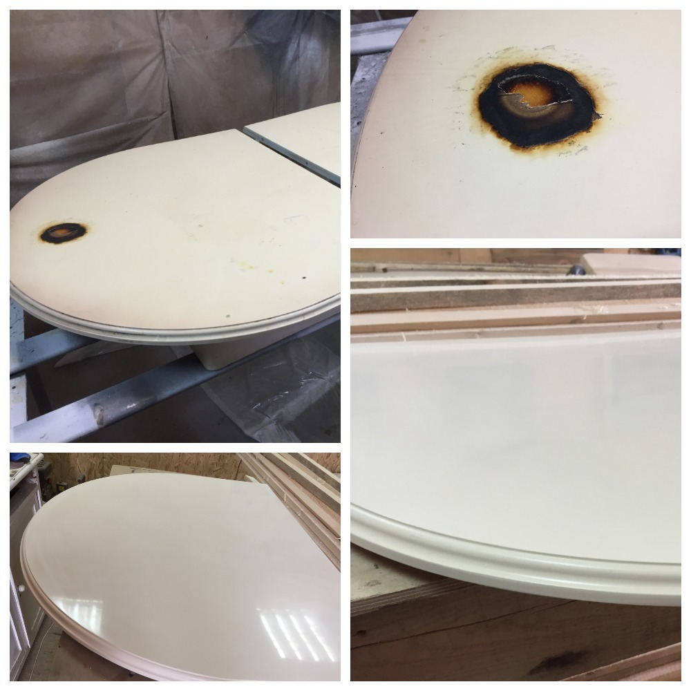 Устранение ожогов на мебели