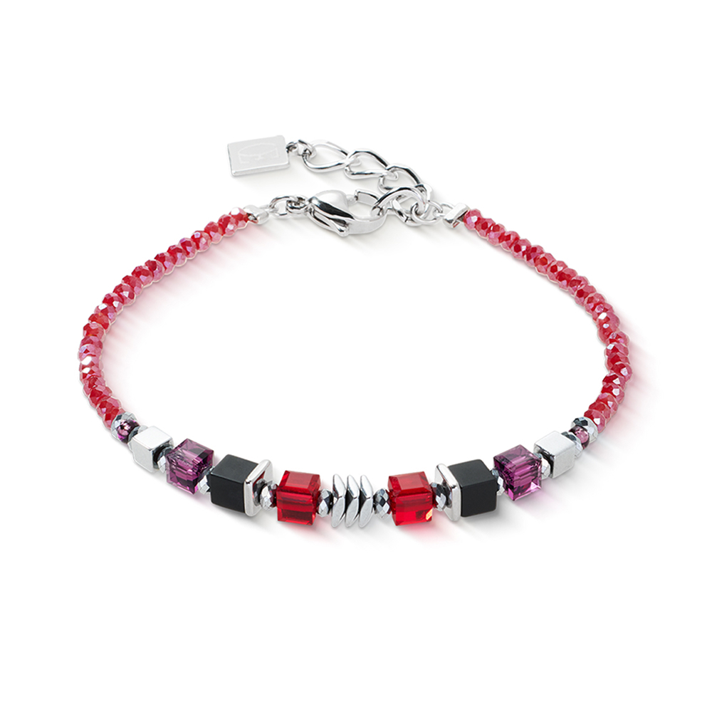 Браслет Coeur de Lion Red-Silver 3044/30-0317
