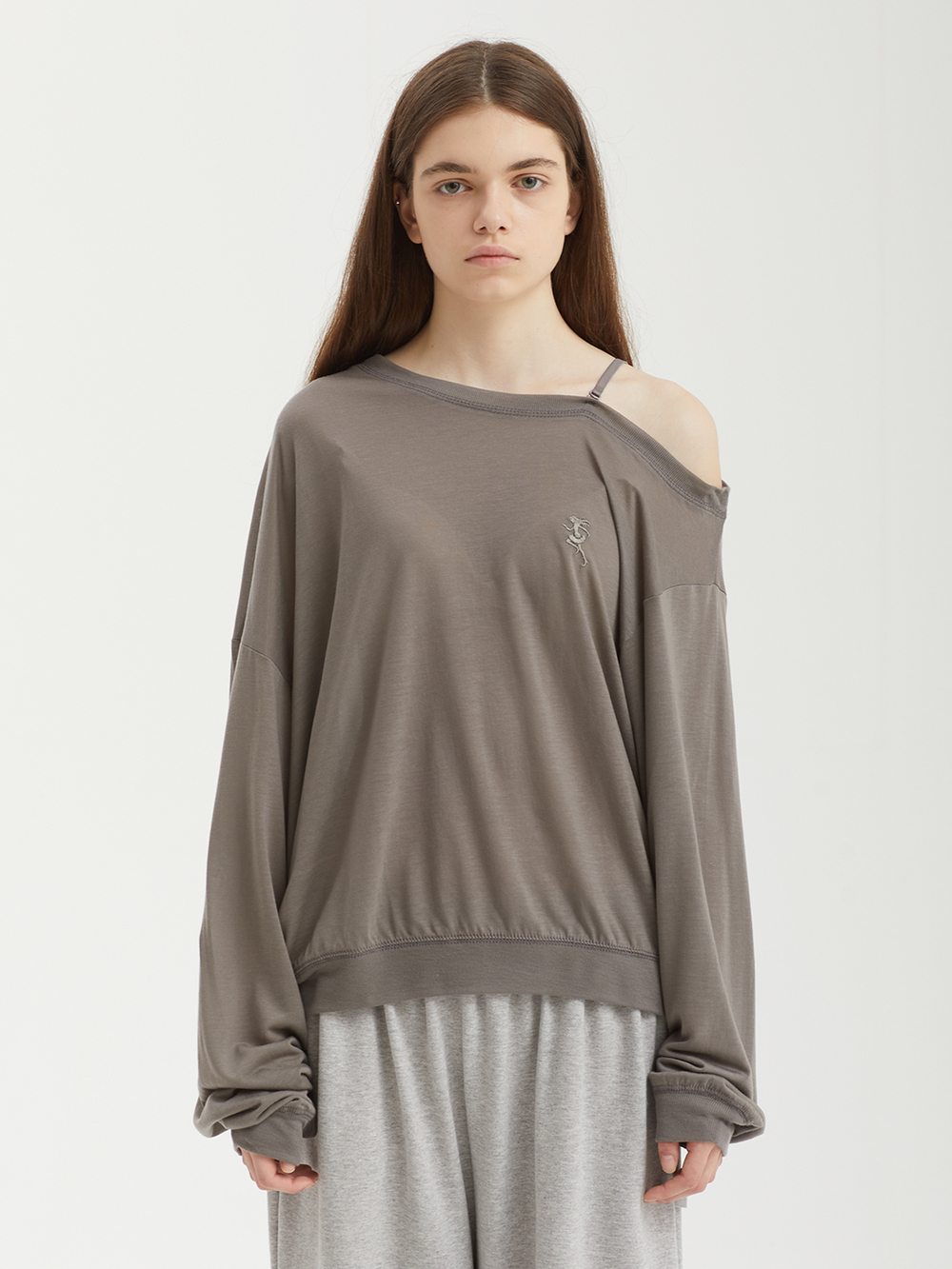 Женская Толстовка One-shoulder Oversized