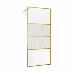 Душевое ограждение Vincea Walk-In 80 VSW-1HC800CFBG стекло прозрачное-рифленое/профиль брашированное золото