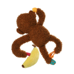 85065 Игрушка для собак Обезьянка с бананом 21см, серия PLUSH FRIENDZ, GiGwi