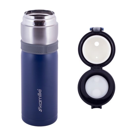 Термос-бутылка 400 мл из нержавеющей стали Kamille KM-2014