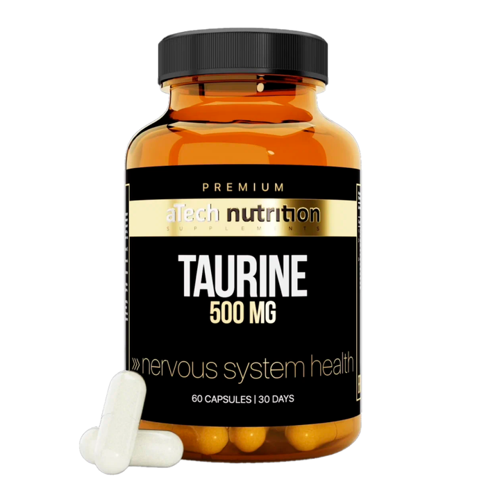 Таурин, Taurine, aTech Nutrition Premium, 60 капсул