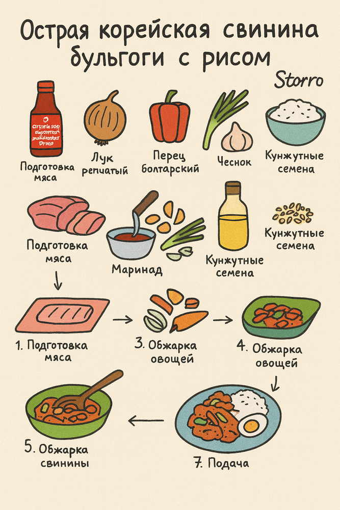 Острый соус бульгоги для свинины Ottogi 245 г