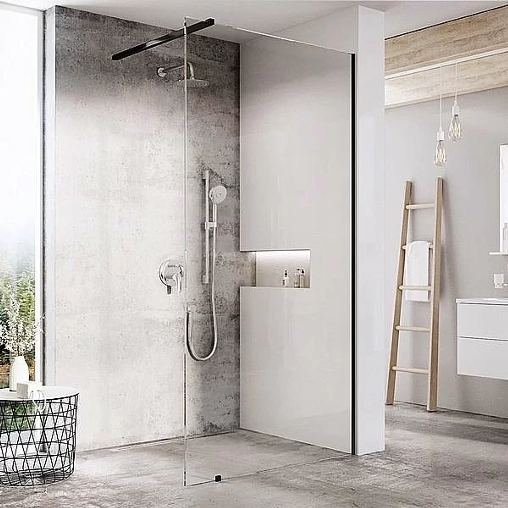 Душевое ограждение Ravak WALK-IN WALL ST 120/W SET-800 Wall стекло прозрачное/профиль черный