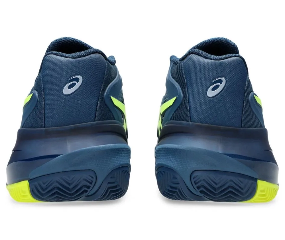 Мужские кроссовки теннисные Asics Gel-Resolution X Clay - mako blue/safety yellow