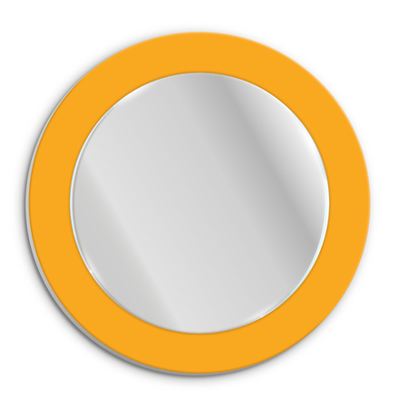 Зеркало круглое оранжевое 560002236