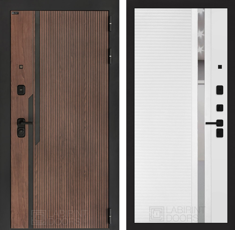 Кармина 31 белый софт, зеркальная вставка с тонировкой