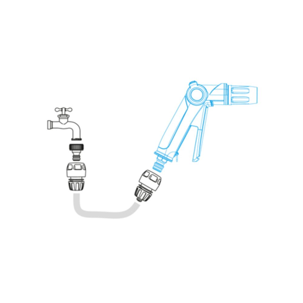 Пистолет распылитель для полива GF GF80006903 пластиковый 3 типа струи | GF