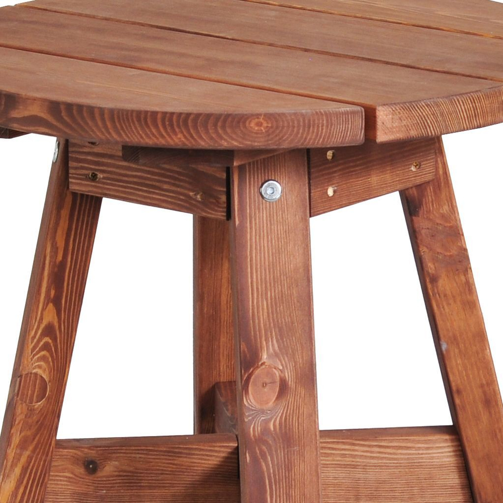 Столик деревянный 60 см Осло для дома и улицы, венге