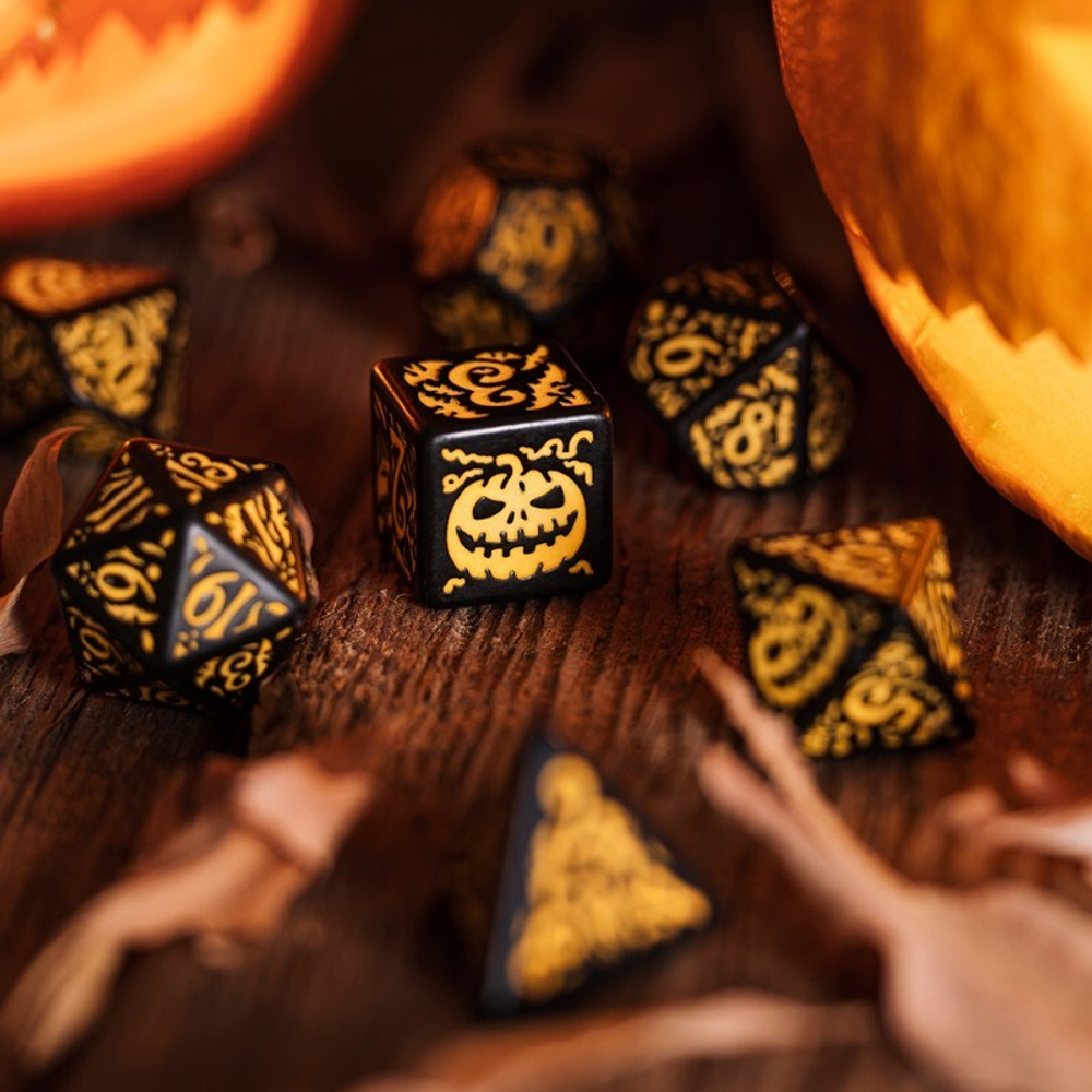 Halloween Pumpkin - Jack O’Lantern Dice Set