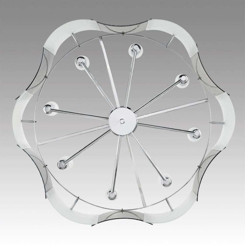 6594/8 MODERNI LN26 204 хром/тонированное стекло, металл/стекло Люстра подвесная E14 8*40W 220V DANDY