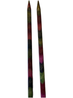 Спицы прямые кубики деревянные №8 (береза) 35 см Франция