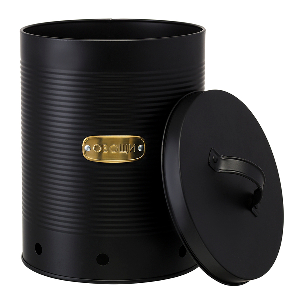 Банка для хранения овощей irmel, 6 л, графит