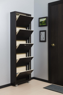 Обувница в прихожую фасад лдсп для обуви Люкс 5 венге