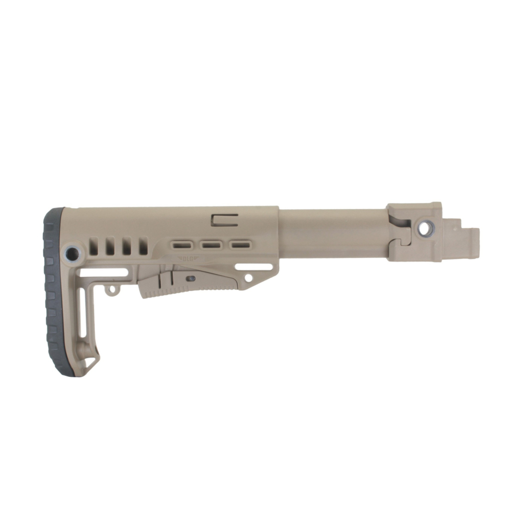 Складной приклад АК-74, DLG Tactical. Черный