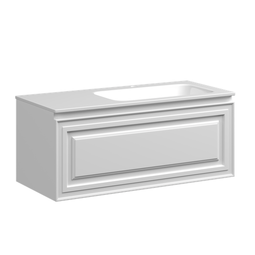 Тумба с раковиной Sancos Very 100 см VR100RW правая, bianco