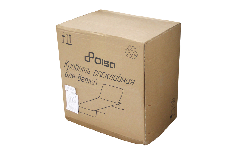 Кровать раскладная Юниор мягкая арт.с89м. (цвет ткани в ассортименте рис. (1 шт. в уп., гофрокартон)