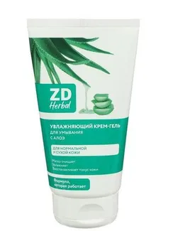 Крем гель для умывания ZD Herbal увлажняющий, 150 мл