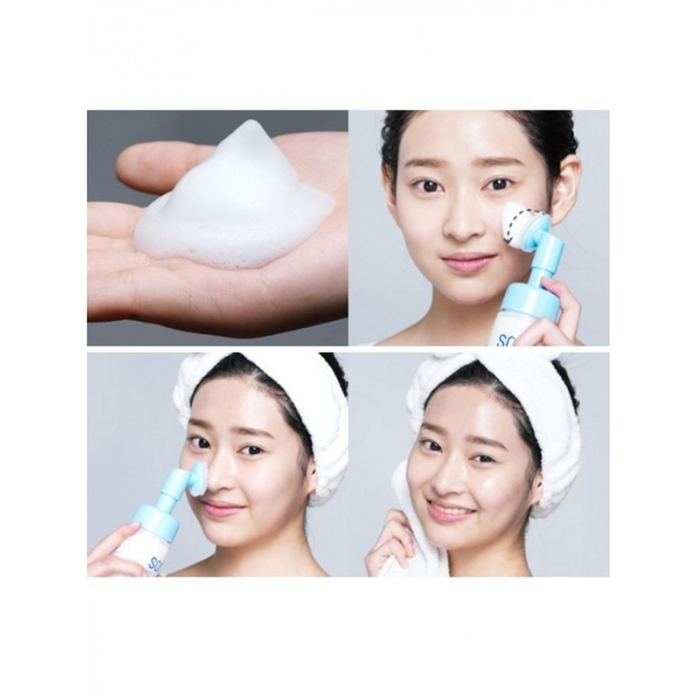 Holika Holika Soda Pore Cleansing Bubble Foam пенка для очищения кожи с содой и щёточкой для массажа