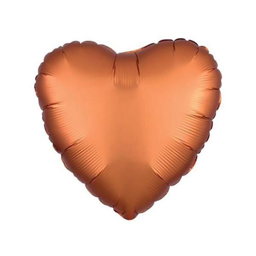 СЕРДЦЕ 18" Сатин Amber